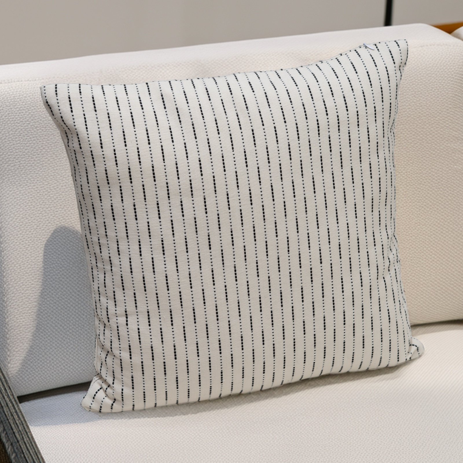 Seamline Stripe 100% Cotton Cushion Cover