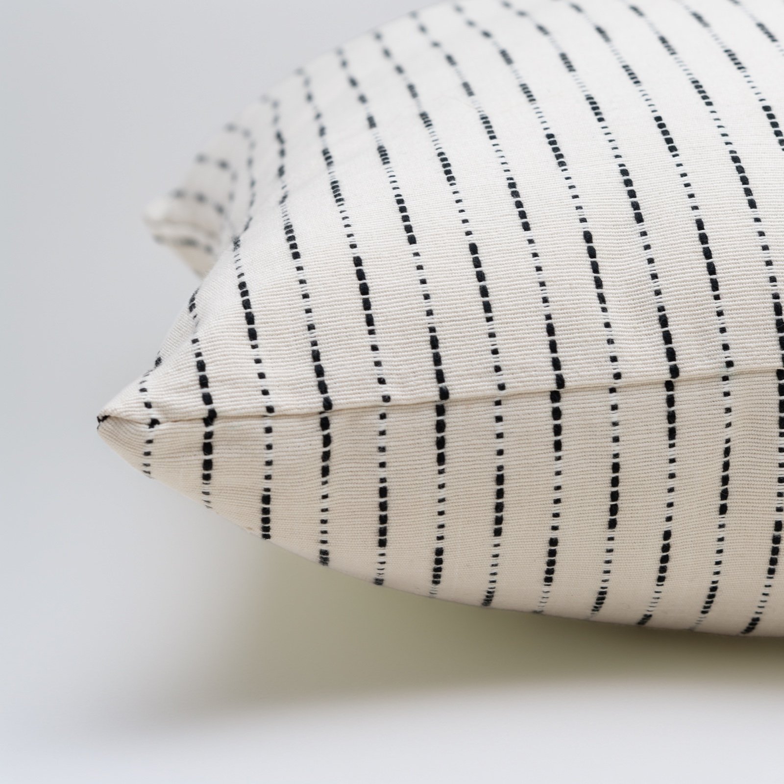 Seamline Stripe 100% Cotton Cushion Cover - Image 3