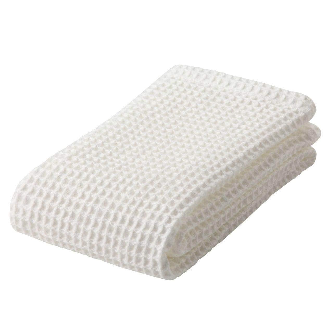 Solid 100% Cotton Waffle Bath Towel (60 x 120 cms) - Image 3