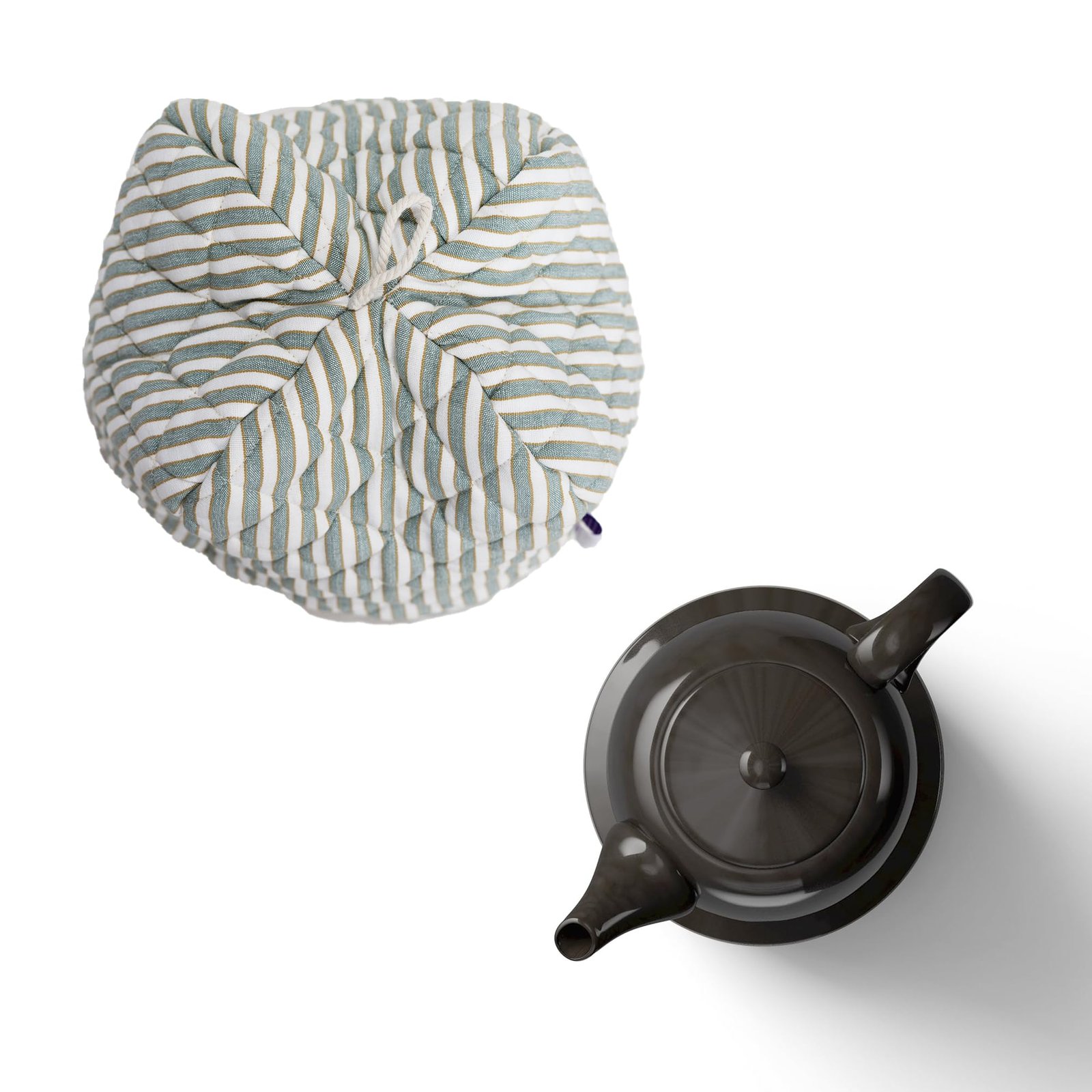 Harmony Stripe 100% Cotton Tea Cosy Cover (30 x 40 cms) - Image 3